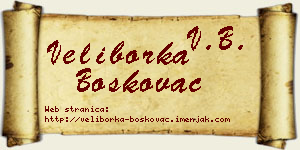 Veliborka Boškovac vizit kartica